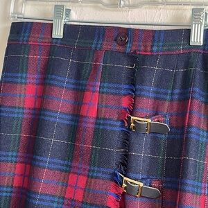 Miss Pendleton Plaid Skirt 100% Virgin Wool Size 10 Vintage Original Owner